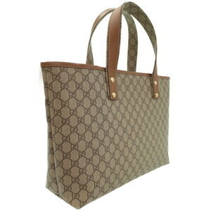 Gucci canvas GG handbag bag brown beige tote